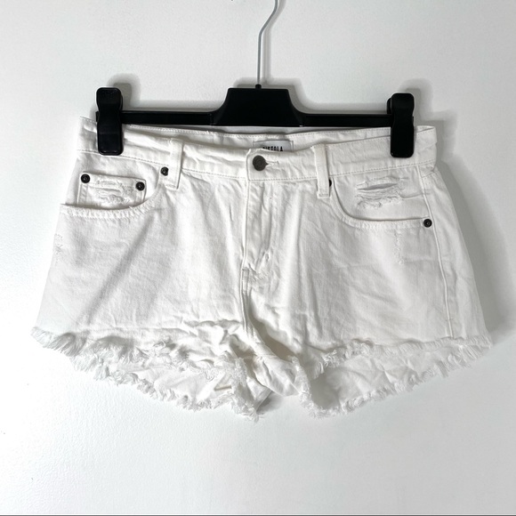 pistola Gigi Cut Off Denim Short in Polarize - Picture 3 of 12